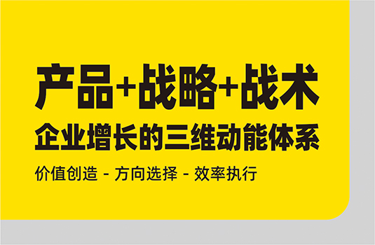 產(chǎn)品、戰(zhàn)略、戰(zhàn)術(shù)——構(gòu)建企業(yè)增長(zhǎng)的三維動(dòng)能體系